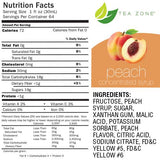 Tea Zone Peach Syrup Bottle - 64 oz-Syrups-Tea Zone-Restaurant Supply Drop