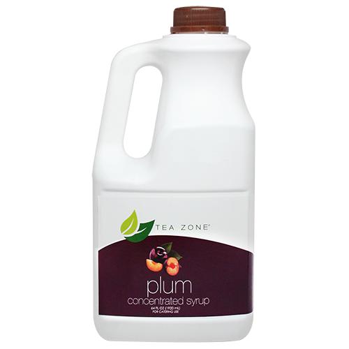 Tea Zone Plum Syrup Bottle - 64 oz-Syrups-Tea Zone-Restaurant Supply Drop