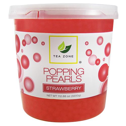 Tea Zone Strawberry Popping Pearls (7 lbs)-Popping Pearls-Tea Zone-Restaurant Supply Drop