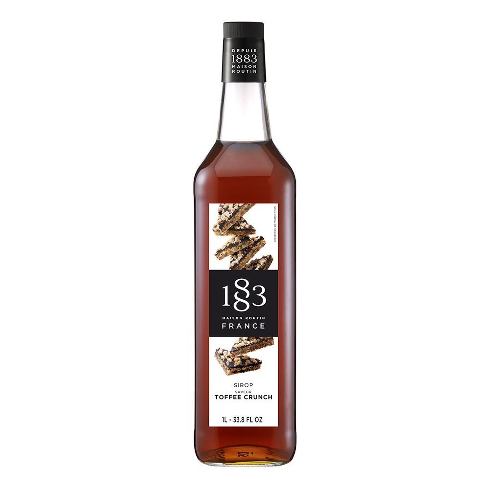 Toffee Crunch Syrup 1883 Maison Routin - 1 Liter Bottle-Syrups-1883 Maison Routin-Restaurant Supply Drop