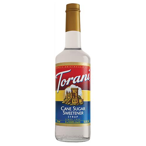 Torani Cane Sugar Sweetener Syrup - 750 ml Bottle-Syrups-torani-Restaurant Supply Drop