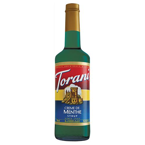 Torani Creme de Menthe Syrup - 750 ml Bottle-Syrups-torani-Restaurant Supply Drop