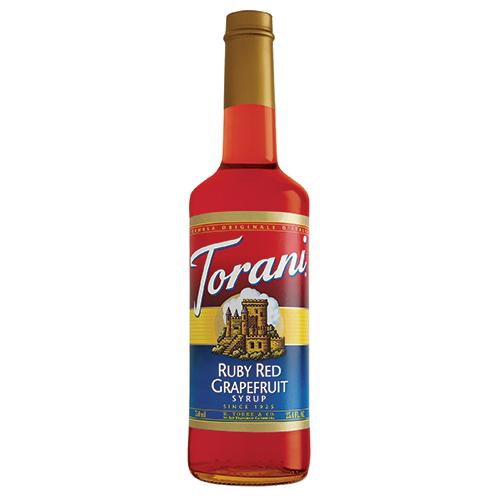 Torani Ruby Red Grapefruit Syrup - 750 ml Bottle-Syrups-torani-Restaurant Supply Drop