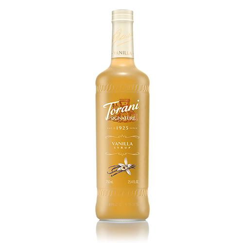 Torani Signature Vanilla Syrup - 750 ml Bottle-Syrups-torani-Restaurant Supply Drop