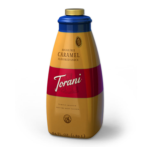 Torani Sugar Free Caramel Sauce (64oz)-torani