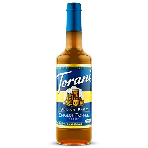 Torani Sugar Free English Toffee Syrup- 750 ml Bottle-Syrups-torani-Restaurant Supply Drop