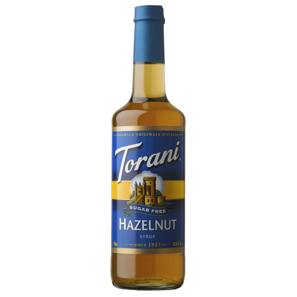Torani Sugar Free Hazelnut Syrup - 750 ml Bottle-Syrups-torani-Restaurant Supply Drop
