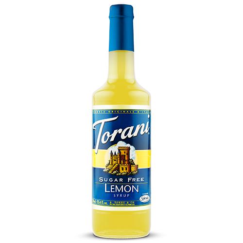 Torani Sugar Free Lemon Syrup - 750 ml Bottle-Syrups-torani-Restaurant Supply Drop