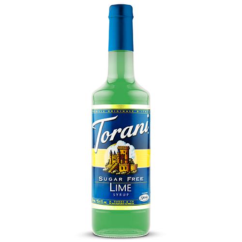Torani Sugar Free Lime Syrup - 750 ml Bottle-Syrups-torani-Restaurant Supply Drop