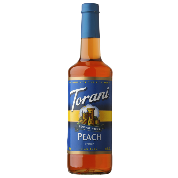 Torani Sugar Free Peach Syrup - 750 ml Bottle-Syrups-torani-Restaurant Supply Drop