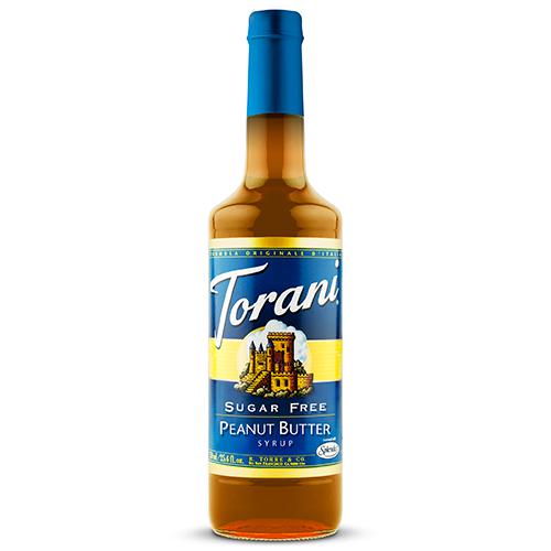 Torani Sugar Free Peanut Butter Syrup - 750 ml Bottle-Syrups-torani-Restaurant Supply Drop