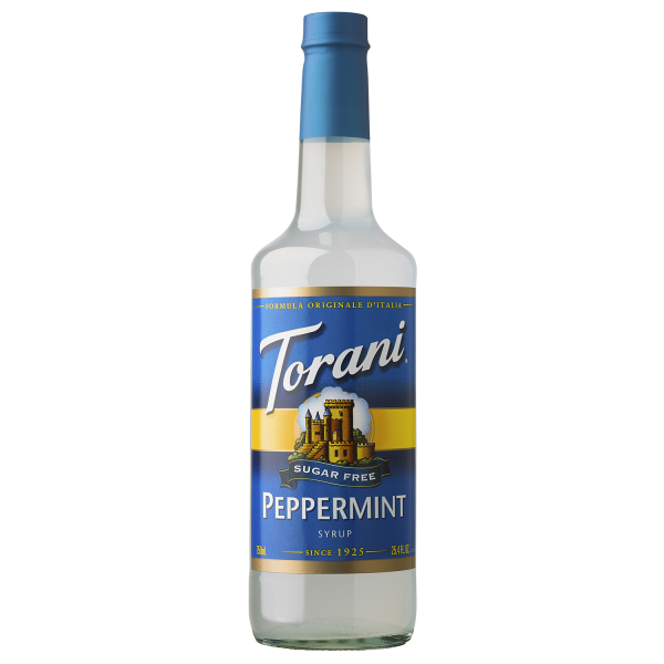 Torani Sugar Free Peppermint Syrup - 750 ml Bottle-Syrups-torani-Restaurant Supply Drop