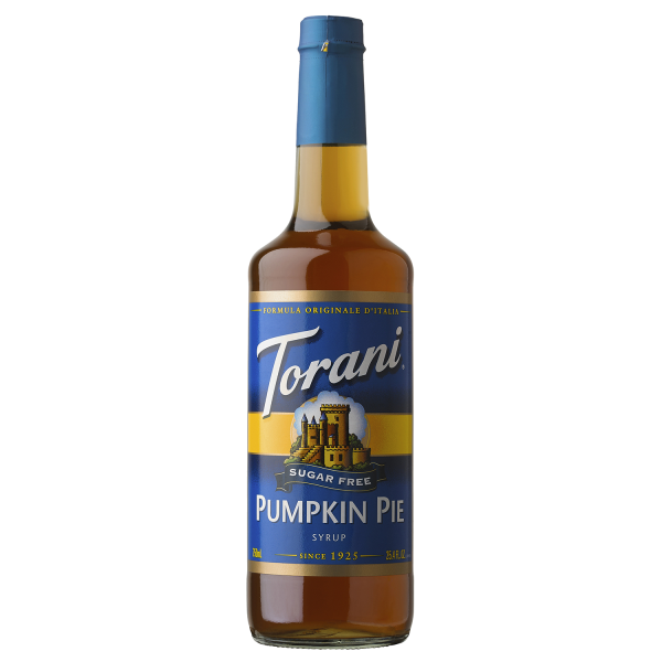 Torani Sugar Free Pumpkin Pie Syrup - 750 ml Bottle-Syrups-torani-Restaurant Supply Drop