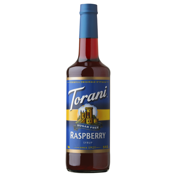 Torani Sugar Free Raspberry Syrup - 750 ml Bottle-Syrups-torani-Restaurant Supply Drop