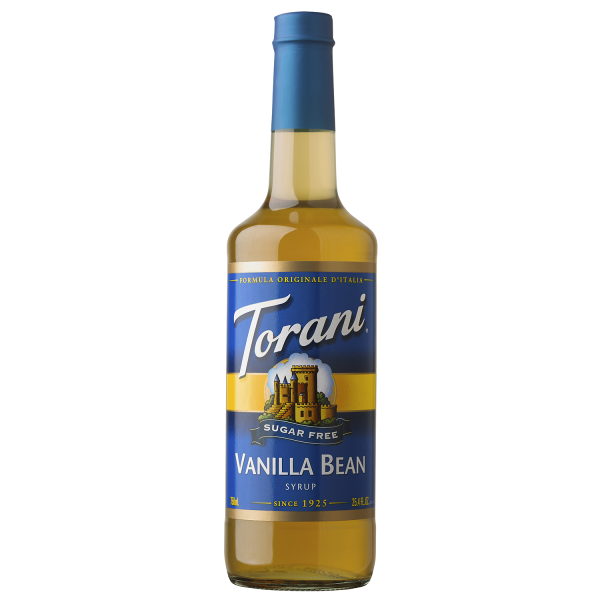 Torani Sugar Free Vanilla Bean Syrup - 750 ml Bottle-Syrups-torani-Restaurant Supply Drop