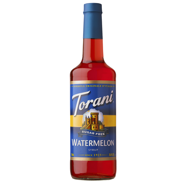 Torani Sugar Free Watermelon Syrup - 750 ml Bottle-Syrups-torani-Restaurant Supply Drop