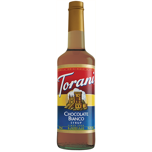 Torani White Chocolate Syrup - 750 ml Bottle-Syrups-torani-Restaurant Supply Drop