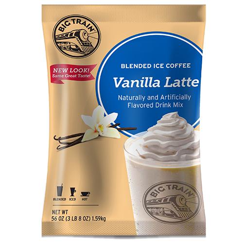 Vanilla Latte Blended Ice Coffee - Big Train Mix - Bag 3.5 pounds-Powdered Base-Big Train-Restaurant Supply Drop