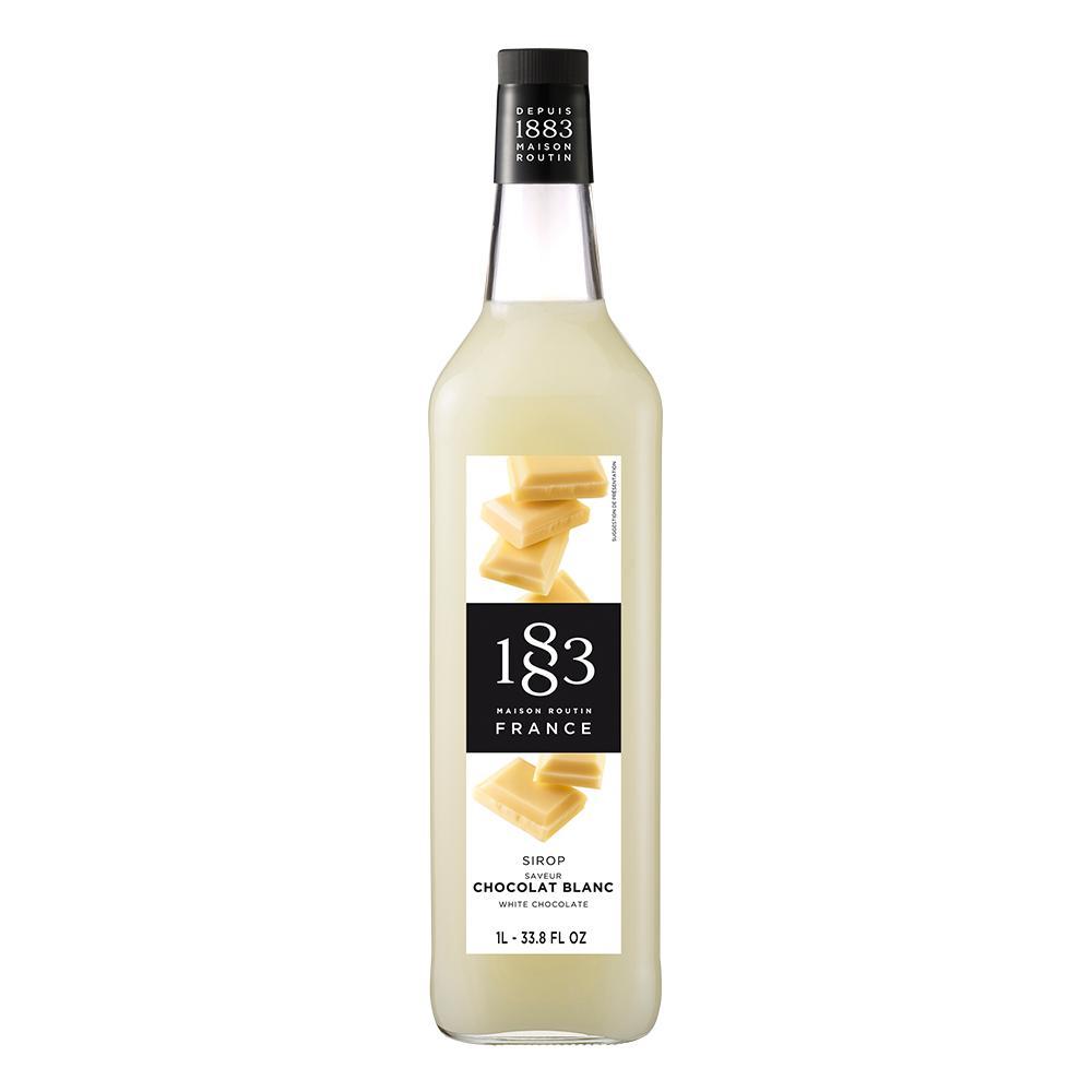 White Chocolate Syrup 1883 Maison Routin - 1 Liter Bottle-Syrups-1883 Maison Routin-Restaurant Supply Drop