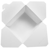 White Microwavable Folded Paper #1 Takeout Boxes - Karat Small Fold-To-Go Container - 30oz - 4.3" X 3.5" X 2.4" - 450 Count-To-Go Packaging-Karat-Restaurant Supply Drop