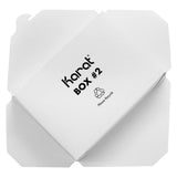 White Microwavable Folded Paper #2 Take-Out Container - Karat Fold-To-Go Box - 54oz - 7.8" X 5.5" X 1.8" - 200 Count-To-Go Packaging-Karat-Restaurant Supply Drop