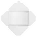 White Microwavable Folded Paper #4 Take-Out Container - Karat Extra Large Fold-To-Go Box - 110oz - 7.8" x 5.5" x 3.5" - 160 Count-To-Go Packaging-Karat-Restaurant Supply Drop