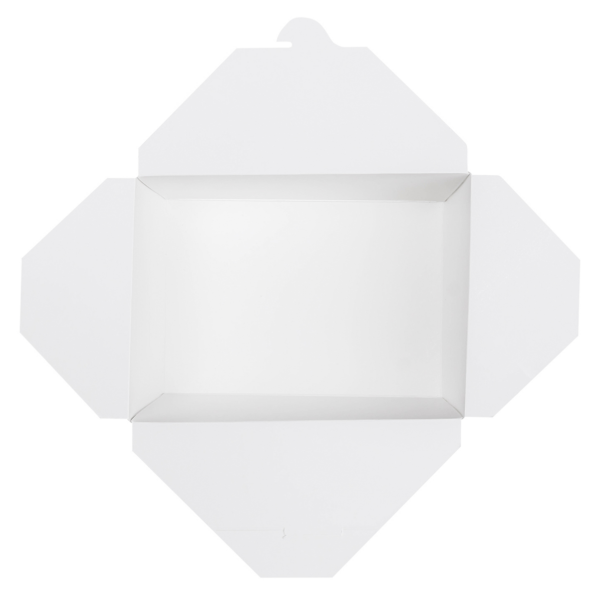 White Microwavable Folded Paper #4 Take-Out Container - Karat Extra Large Fold-To-Go Box - 110oz - 7.8" x 5.5" x 3.5" - 160 Count-To-Go Packaging-Karat-Restaurant Supply Drop