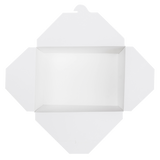 White Microwavable Folded Paper #4 Take-Out Container - Karat Extra Large Fold-To-Go Box - 110oz - 7.8" x 5.5" x 3.5" - 160 Count-To-Go Packaging-Karat-Restaurant Supply Drop