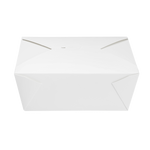 White Microwavable Folded Paper #4 Take-Out Container - Karat Extra Large Fold-To-Go Box - 110oz - 7.8" x 5.5" x 3.5" - 160 Count-To-Go Packaging-Karat-Restaurant Supply Drop