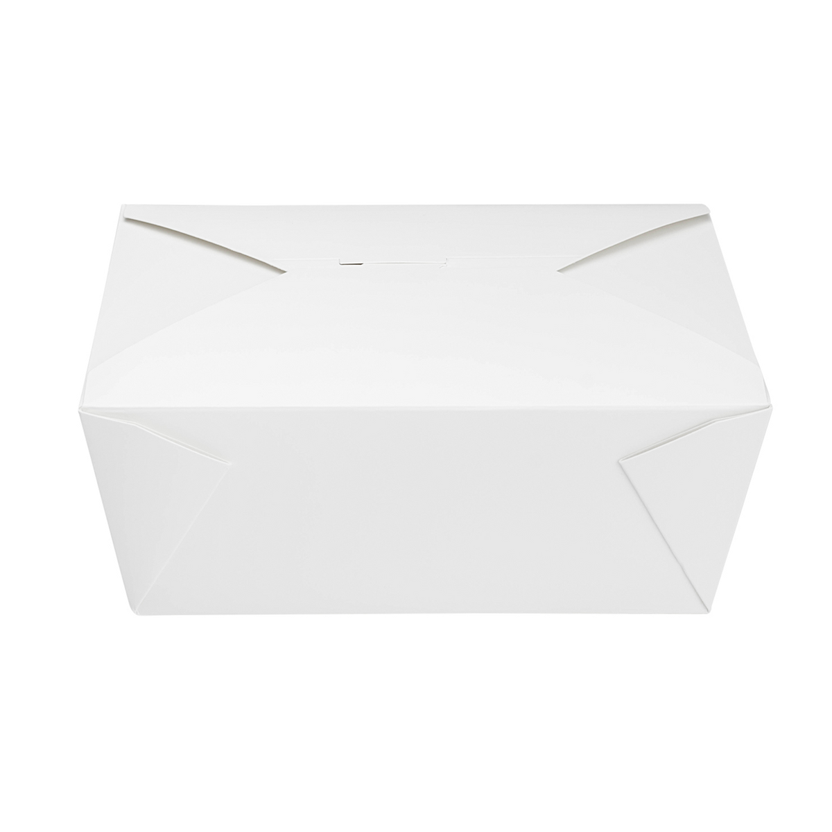 White Microwavable Folded Paper #4 Take-Out Container - Karat Extra Large Fold-To-Go Box - 110oz - 7.8" x 5.5" x 3.5" - 160 Count-To-Go Packaging-Karat-Restaurant Supply Drop
