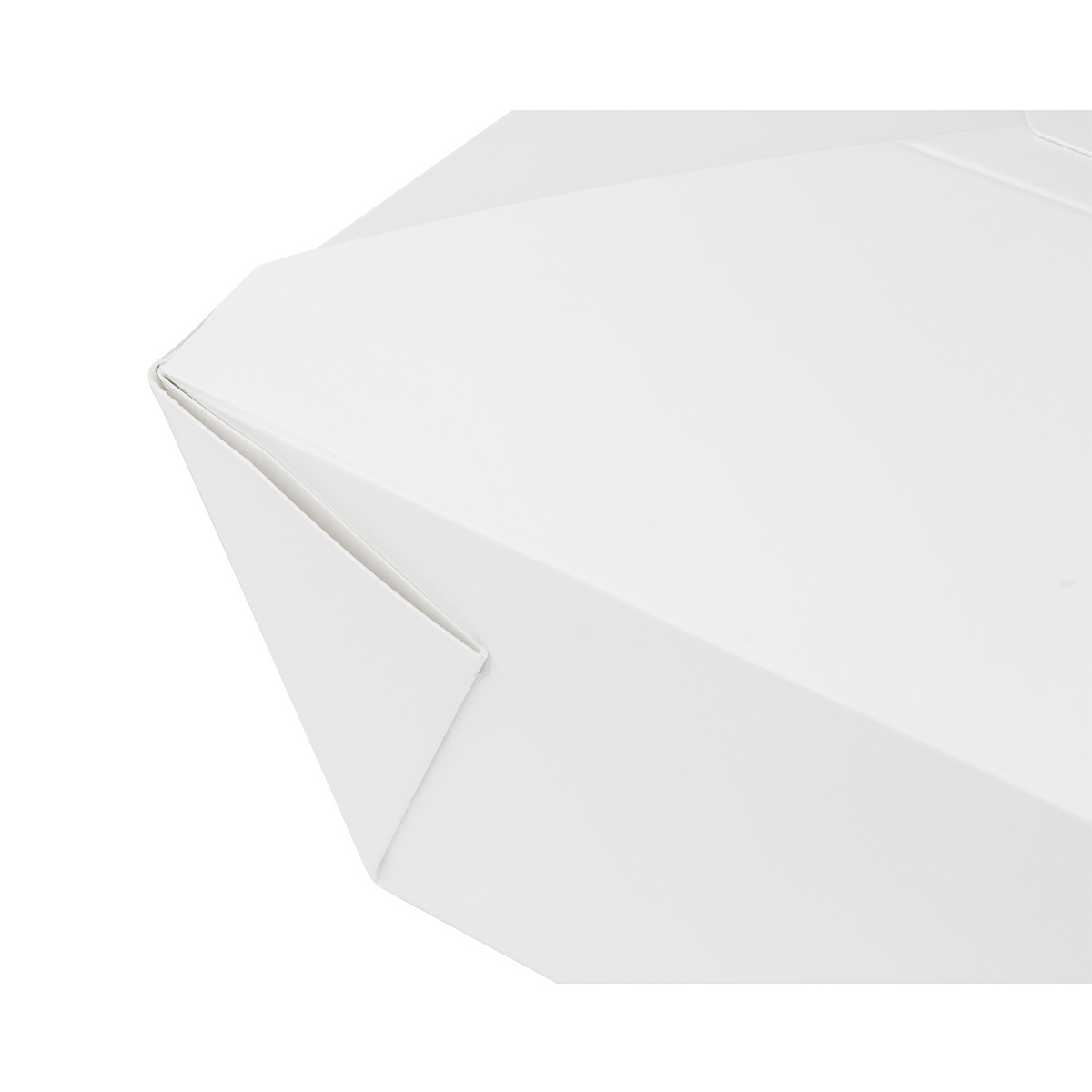 White Microwavable Folded Paper #4 Take-Out Container - Karat Extra Large Fold-To-Go Box - 110oz - 7.8" x 5.5" x 3.5" - 160 Count-To-Go Packaging-Karat-Restaurant Supply Drop