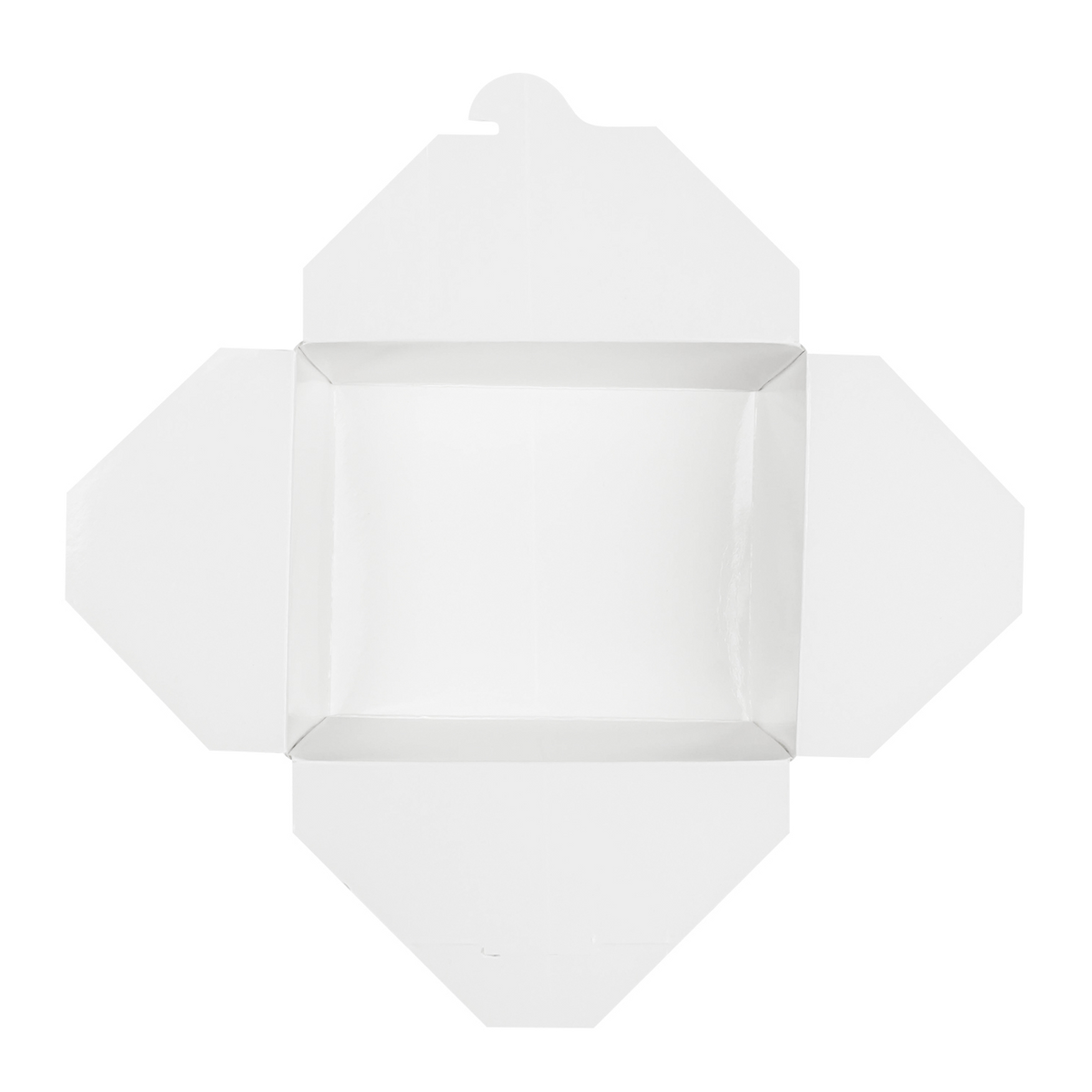 White Microwavable Folded Paper #8 Take-Out Container - Karat Fold-To-Go Box - 48oz - 5.9" X 4.6" X 2.4" - 300 Count-To-Go Packaging-Karat-Restaurant Supply Drop