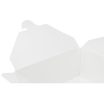 White Microwavable Folded Paper #8 Take-Out Container - Karat Fold-To-Go Box - 48oz - 5.9" X 4.6" X 2.4" - 300 Count-To-Go Packaging-Karat-Restaurant Supply Drop