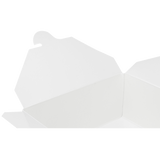 White Microwavable Folded Paper #8 Take-Out Container - Karat Fold-To-Go Box - 48oz - 5.9" X 4.6" X 2.4" - 300 Count-To-Go Packaging-Karat-Restaurant Supply Drop