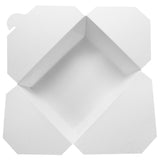 White Microwavable Folded Paper #8 Take-Out Container - Karat Fold-To-Go Box - 48oz - 5.9" X 4.6" X 2.4" - 300 Count-To-Go Packaging-Karat-Restaurant Supply Drop