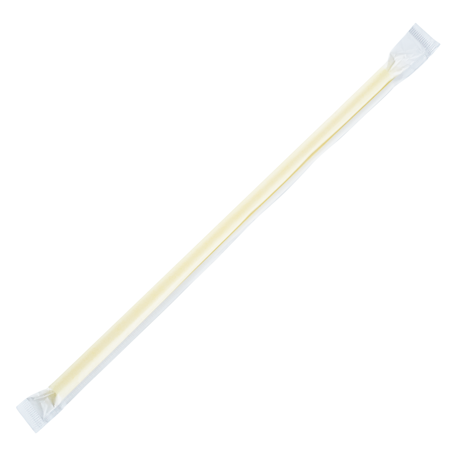 Yellow Plastic Straws 9'' Giant Straws (8mm) Paper Wrapped - Yellow - 2,500 count-Straws & Stirrers-Karat-Restaurant Supply Drop