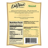 Almond Flavored All Natural DaVinci Syrup Bottle - 700mL-DaVinci Gourmet