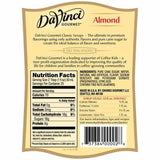Almond - Orgeat - DaVinci Gourmet Syrup Bottle - 750mL-DaVinci Gourmet