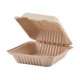 Extra Large Biodegradable Take Out Boxes - Karat Earth 9x9 Bagasse Containers - 200 ct-Karat