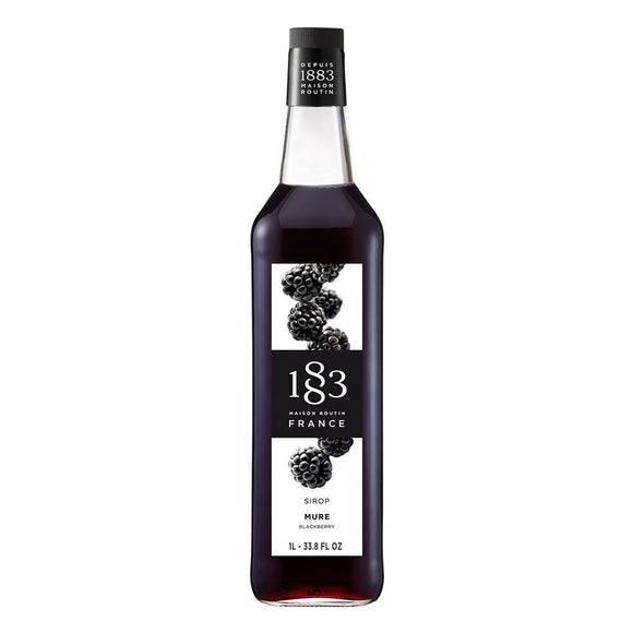 Blackberry Syrup 1883 Maison Routin - 1 Liter Bottle-1883 Maison Routin