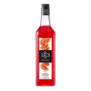 Blood Orange Syrup 1883 Maison Routin - 1 Liter Bottle-1883 Maison Routin
