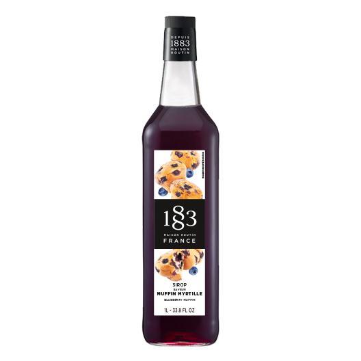 Blueberry Muffin Syrup 1883 Maison Routin - 1 Liter Bottle-1883 Maison Routin