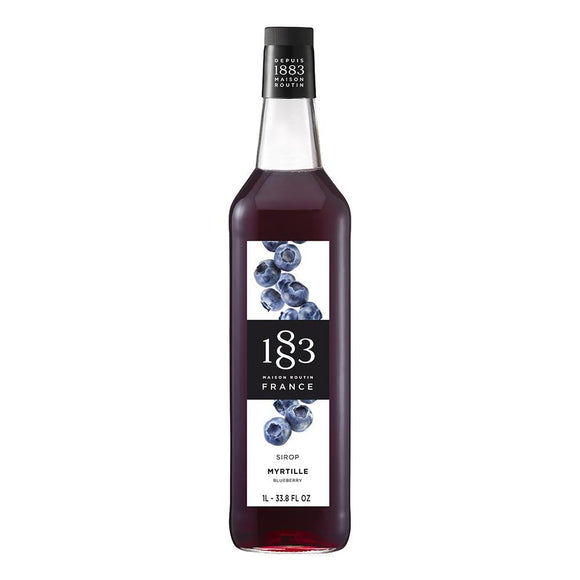 Blueberry Syrup 1883 Maison Routin - 1 Liter Bottle-1883 Maison Routin