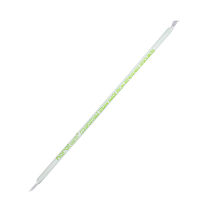 Green PLA Straws Earth 9.5" Jumbo PLA Straws (5mm) Wrapped in Paper - Green- 4,800 count-Karat