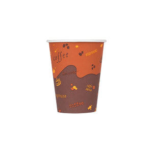 Cafe Coffee Cups | 8oz Stock Print Hot Paper Cups (90mm) - 1,000 ct-Karat