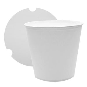 Chicken Bucket 170oz Paper Food Buckets with Lids (223mm) - 150 count-Karat