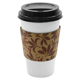 Coffee Sleeves - Traditional Cup Jackets - Fleur Brown - 1,000 ct-Karat