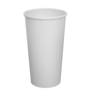 Compostable Coffee Cups - 20oz Eco-Friendly Paper Hot Cups - White (90mm) - 600 ct-Karat