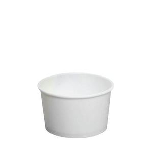 Custom Printed Paper Food Containers - 4oz White (76mm) - 30,000 ct-Karat