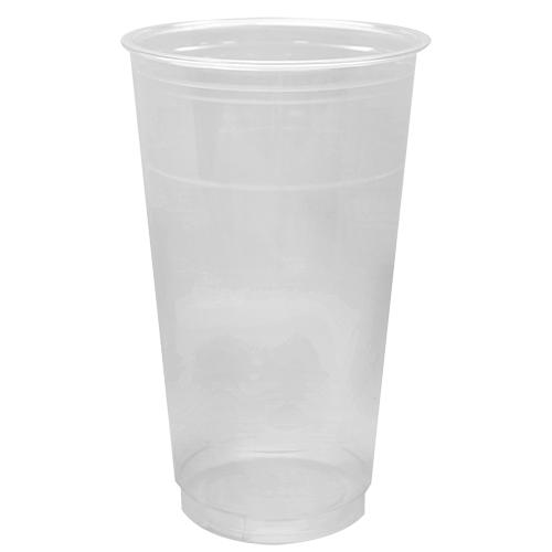 Large Clear Plastic Disposable Cups with Lids & Straws 25 count - 32 oz  (ounces) Clear PET Cup for Cold Smoothie, Iced Coffee, Boba, Bubble Tea